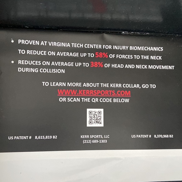 Kerr Collar Football Neck Protection (size Large) - Picture 2 of 5